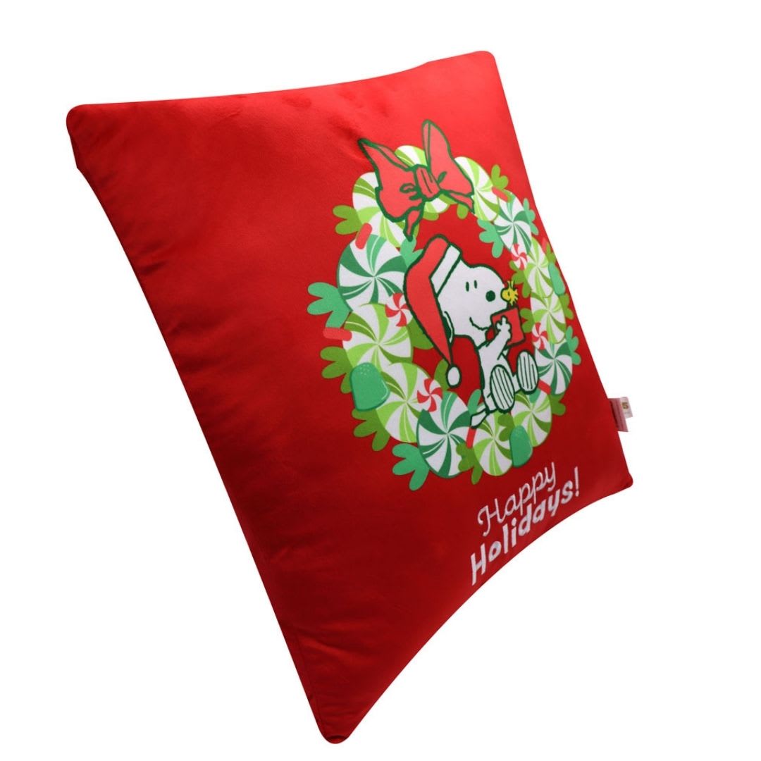 Cojin navideño decorativo Snoopy 40x40cm Rojo2