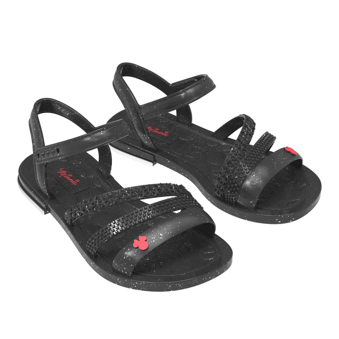 Sandalias Deluxe Minnie Mouse Negro Niña 0