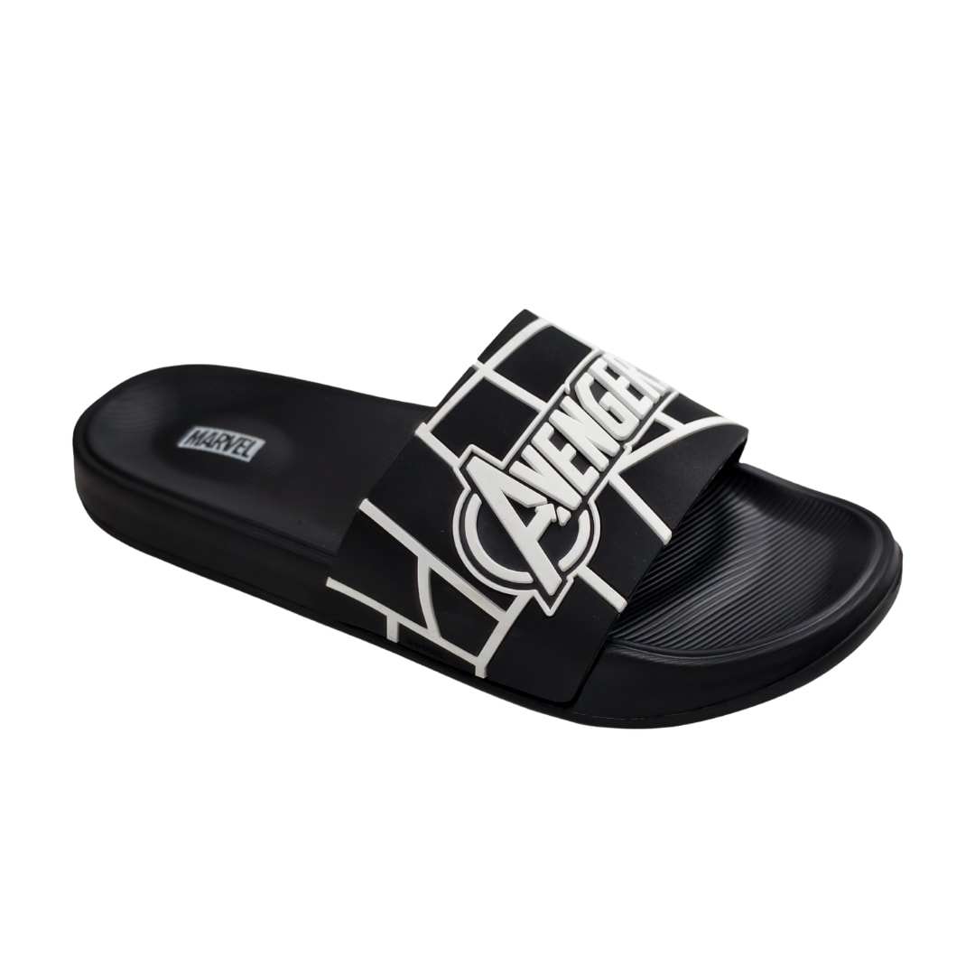 Sandalias Playeras Hombre Avengers Negro 0