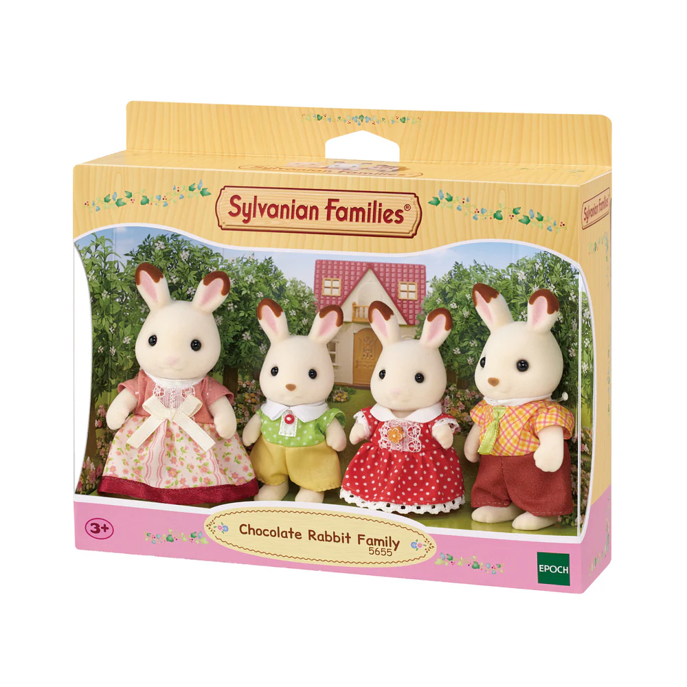 Juguete Sylvanian Ternurines Set Familia Conejos de Leche 0