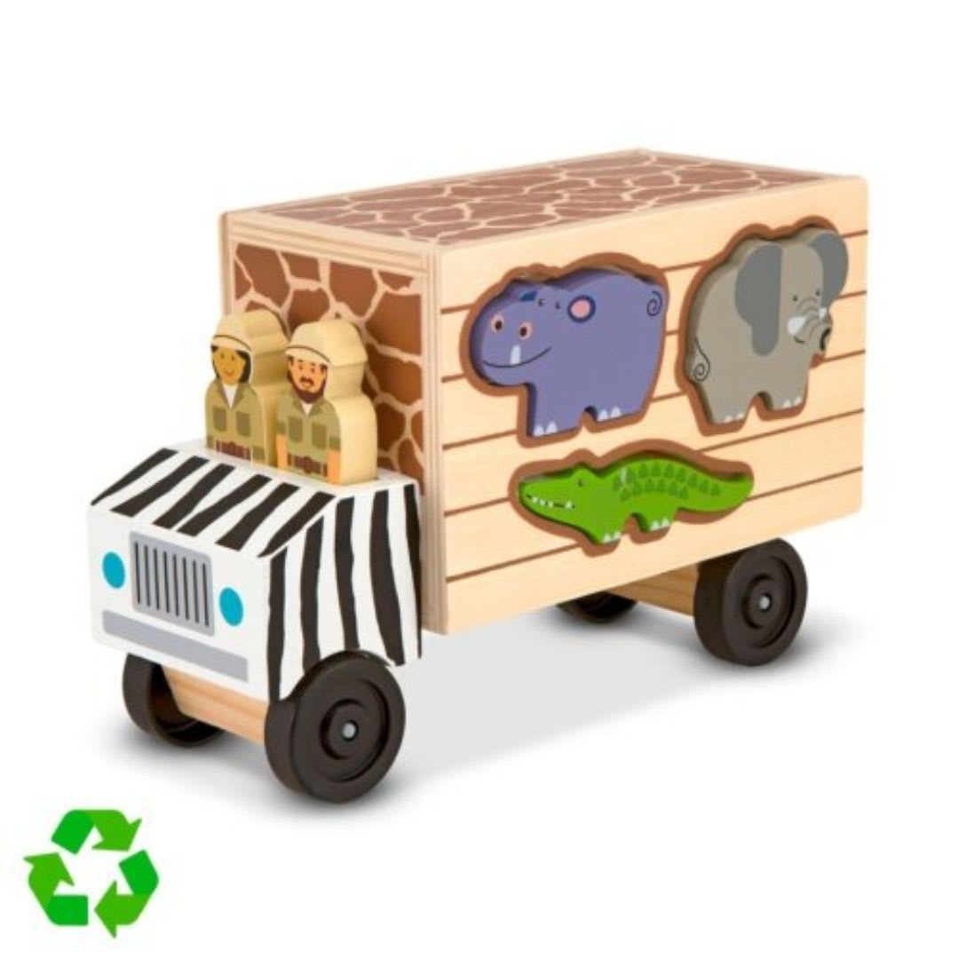 Camion Didactico Safari de Madera con Animales Melissa & Doug4