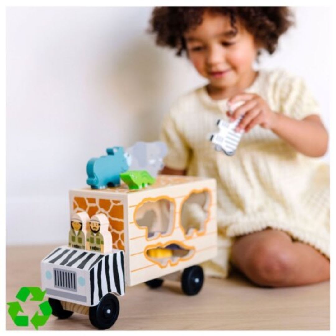 Camion Didactico Safari de Madera con Animales Melissa & Doug5