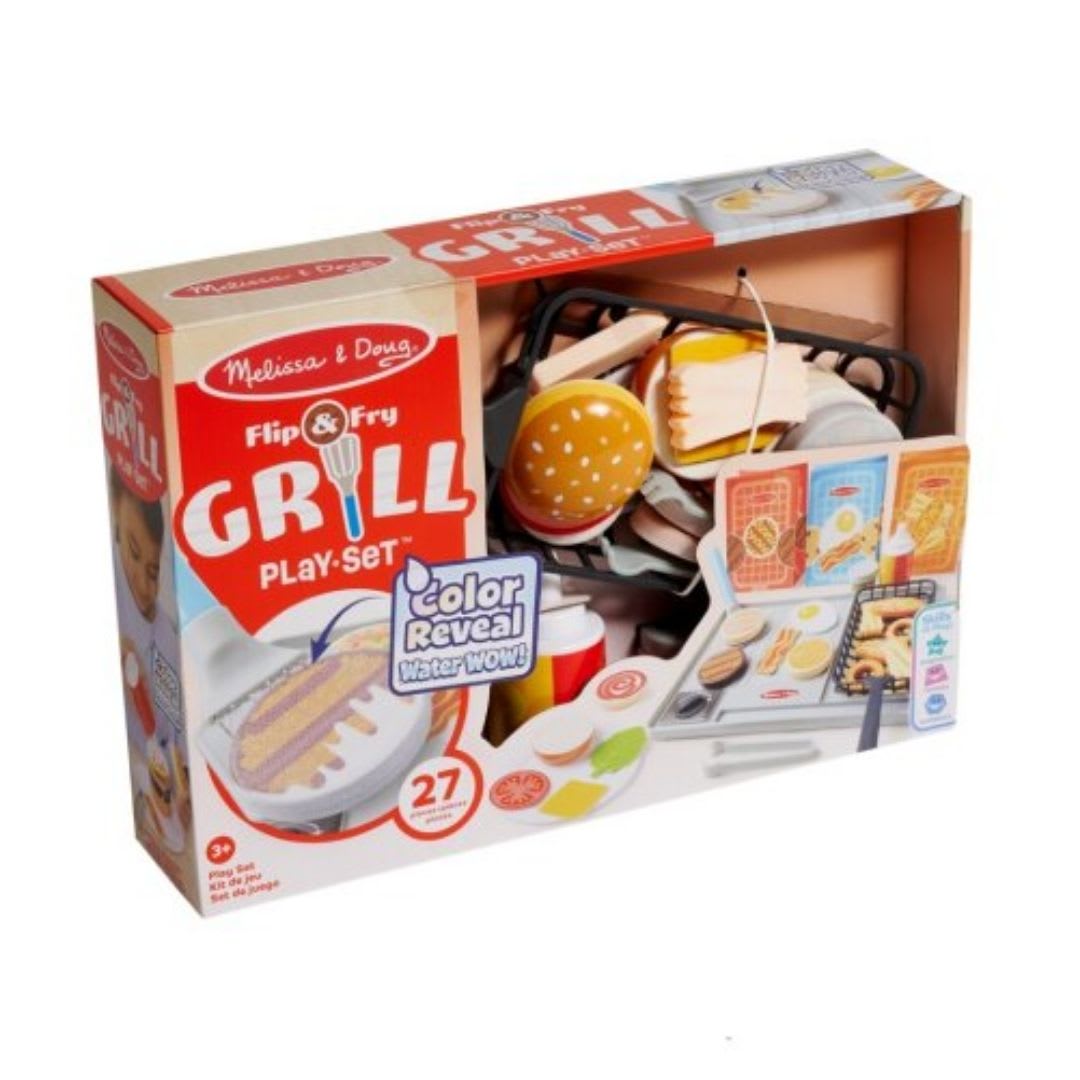 Set Cocina Voltea y Frie Didactico de Madera Melissa & Doug 0