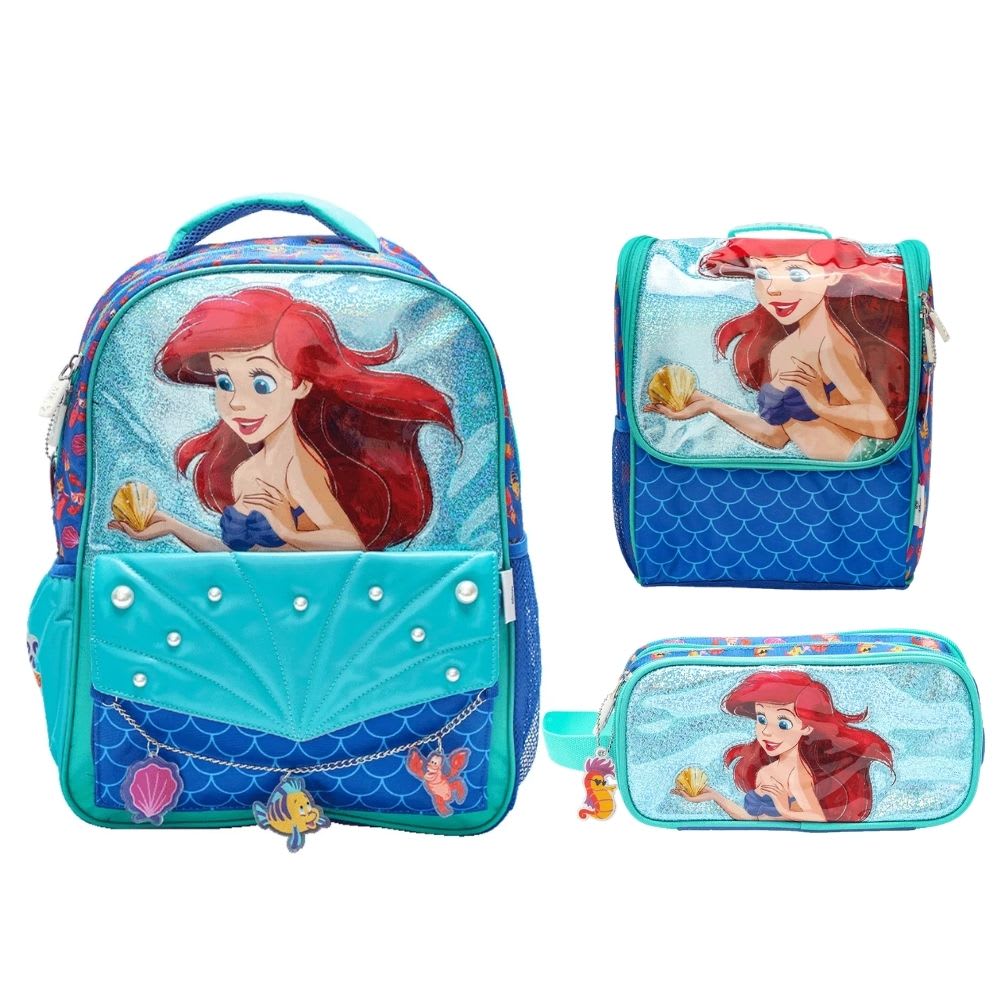 Pack Escolar Ariel La Sirenita Azul Oficio 0