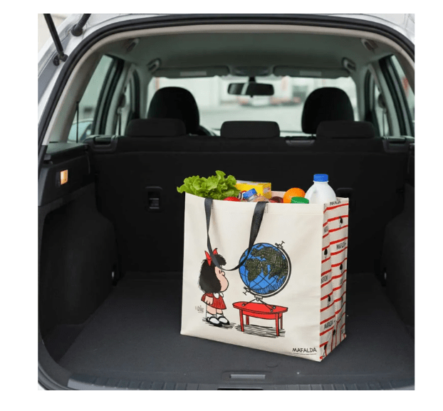 Bolsa Reutilizable Mafalda Rojo 39 x 44 x 18 cm5