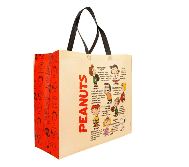 Bolsa Reutilizable Snoopy Peanuts Rojo 39 x 44 x 18 cm3