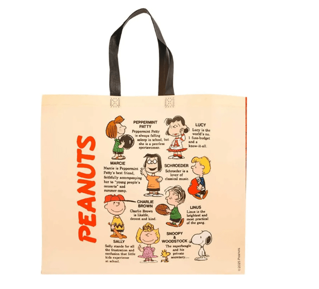 Bolsa Reutilizable Snoopy Peanuts Rojo 39 x 44 x 18 cm2