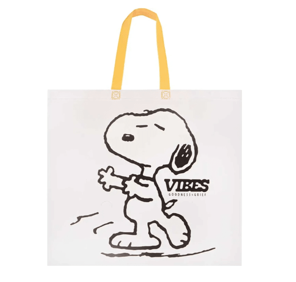 Bolsa Reutilizable Snoopy Peanuts Gris 39 x 44 x 18 cm 0