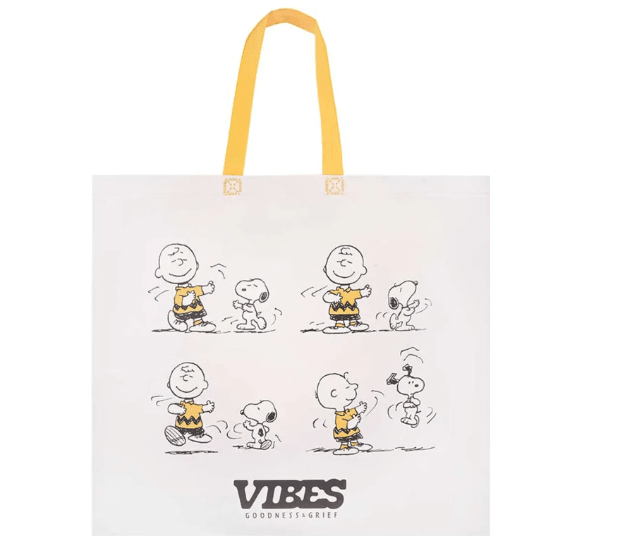 Bolsa Reutilizable Snoopy Peanuts Gris 39 x 44 x 18 cm2