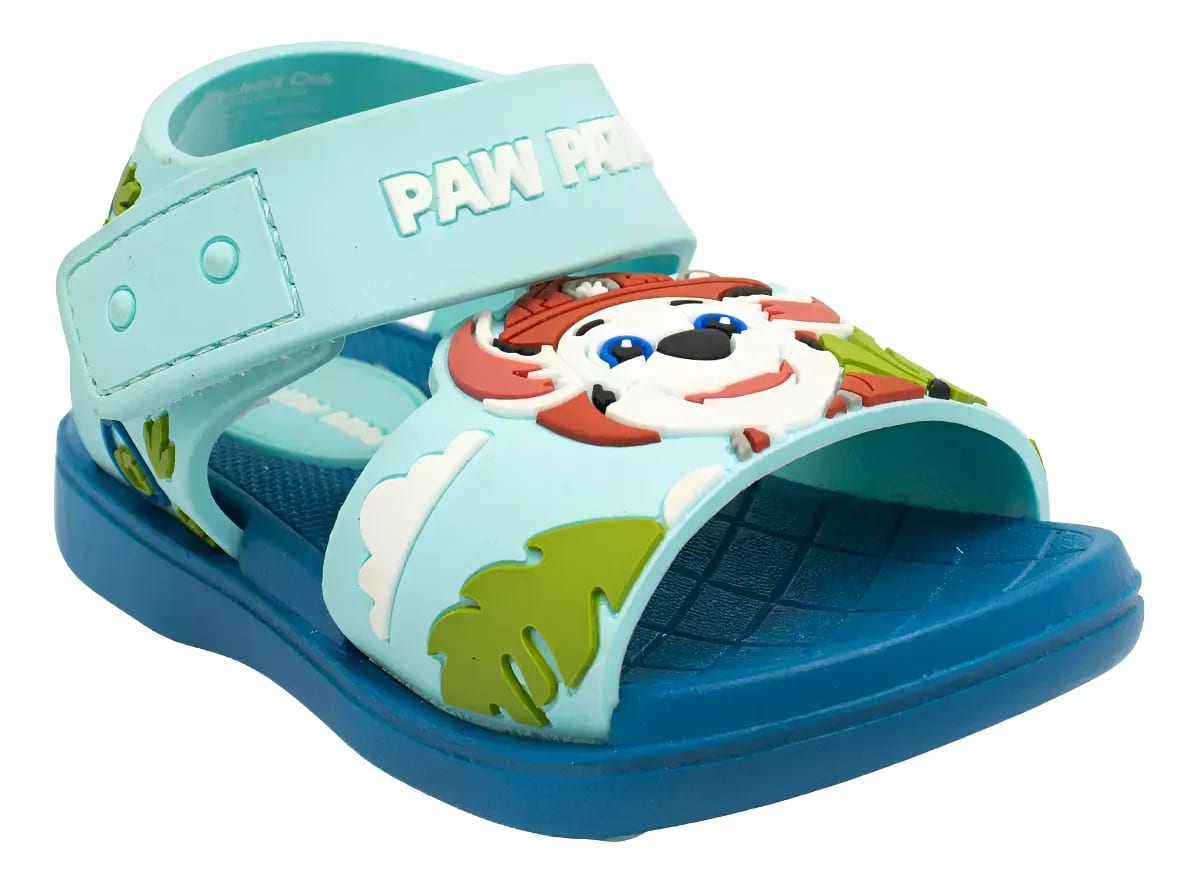 Sandalias Niño Playera Paw Patrol Marshall Celeste2