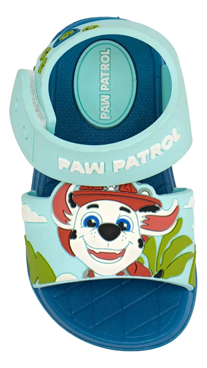 Sandalias Niño Playera Paw Patrol Marshall Celeste3