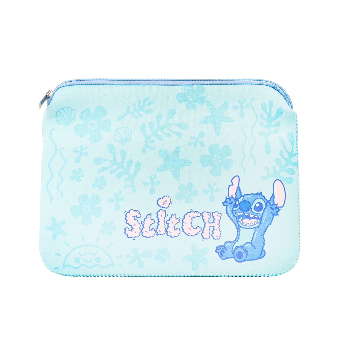 Estuche Organizador Stitch Disney Neopreno Celeste 0