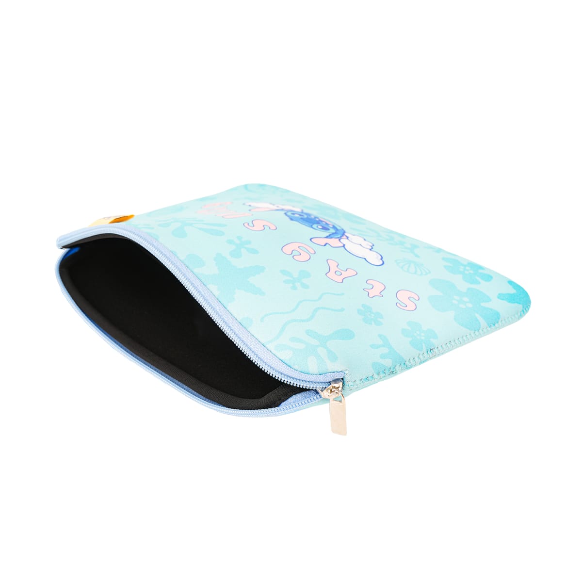 Estuche Organizador Stitch Disney Neopreno Celeste2