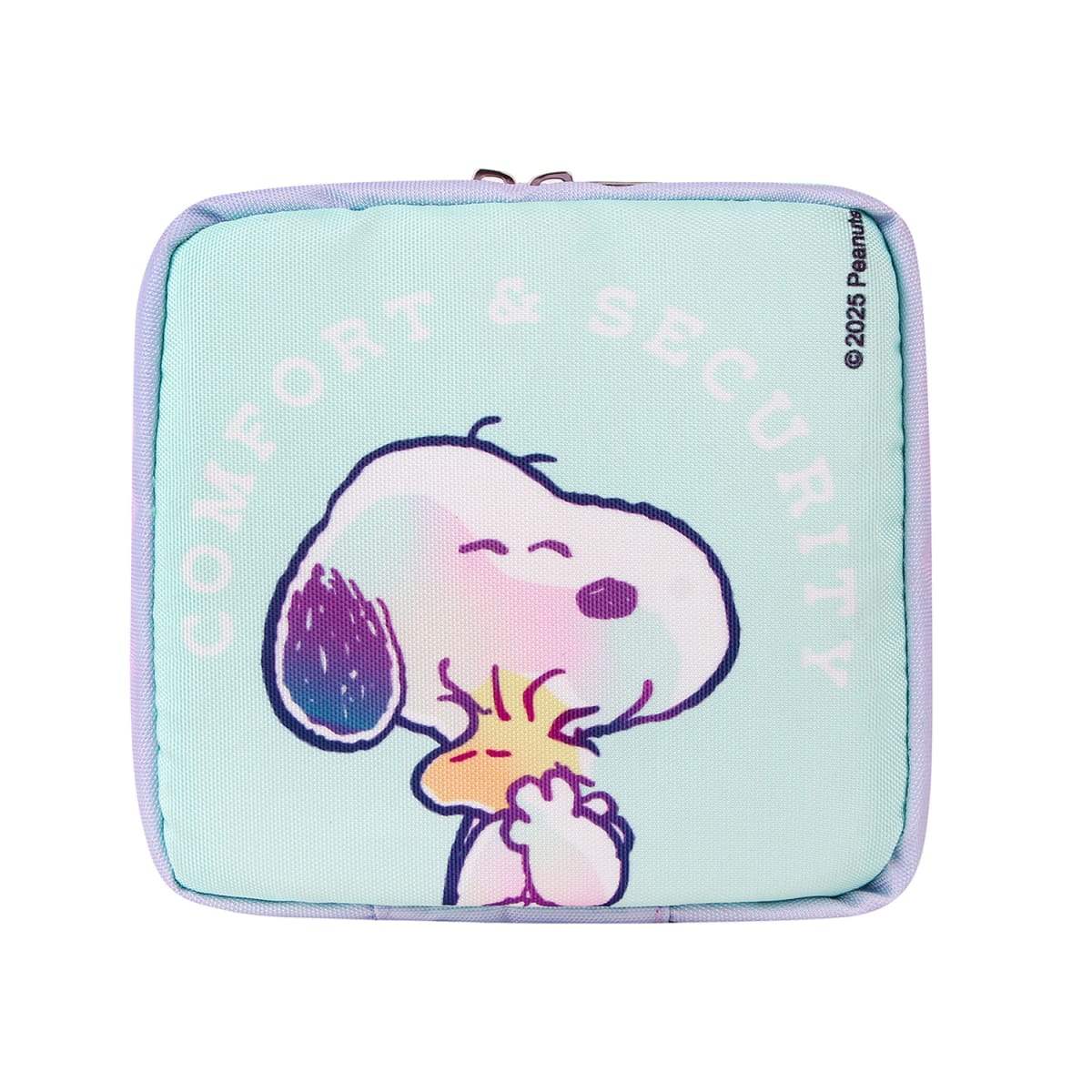 Estuche Organizador Snoopy Celeste 16x16 CM 0