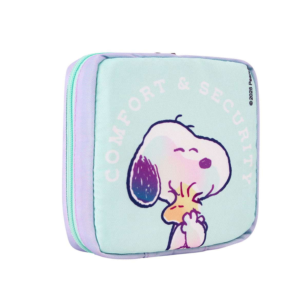 Estuche Organizador Snoopy Celeste 16x16 CM2