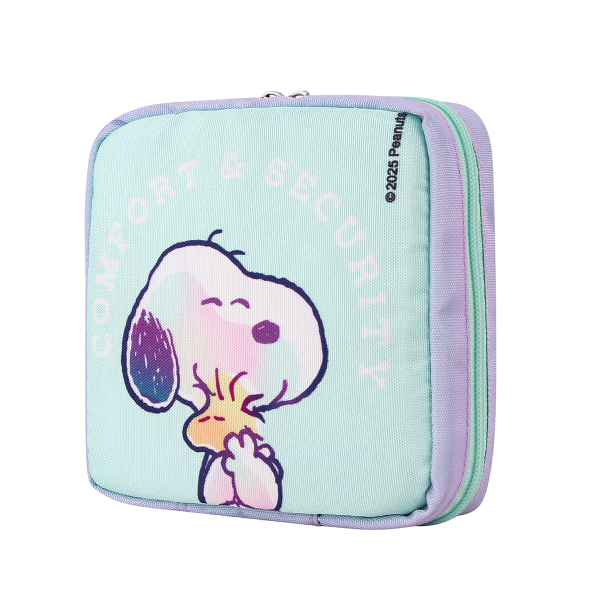 Estuche Organizador Snoopy Celeste 16x16 CM3