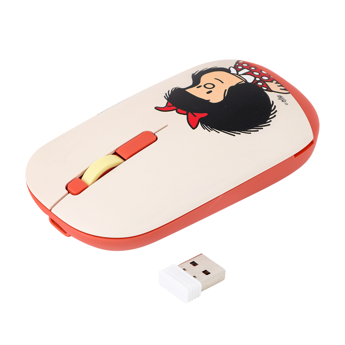 Mouse Inalambrico Mafalda Blanco2