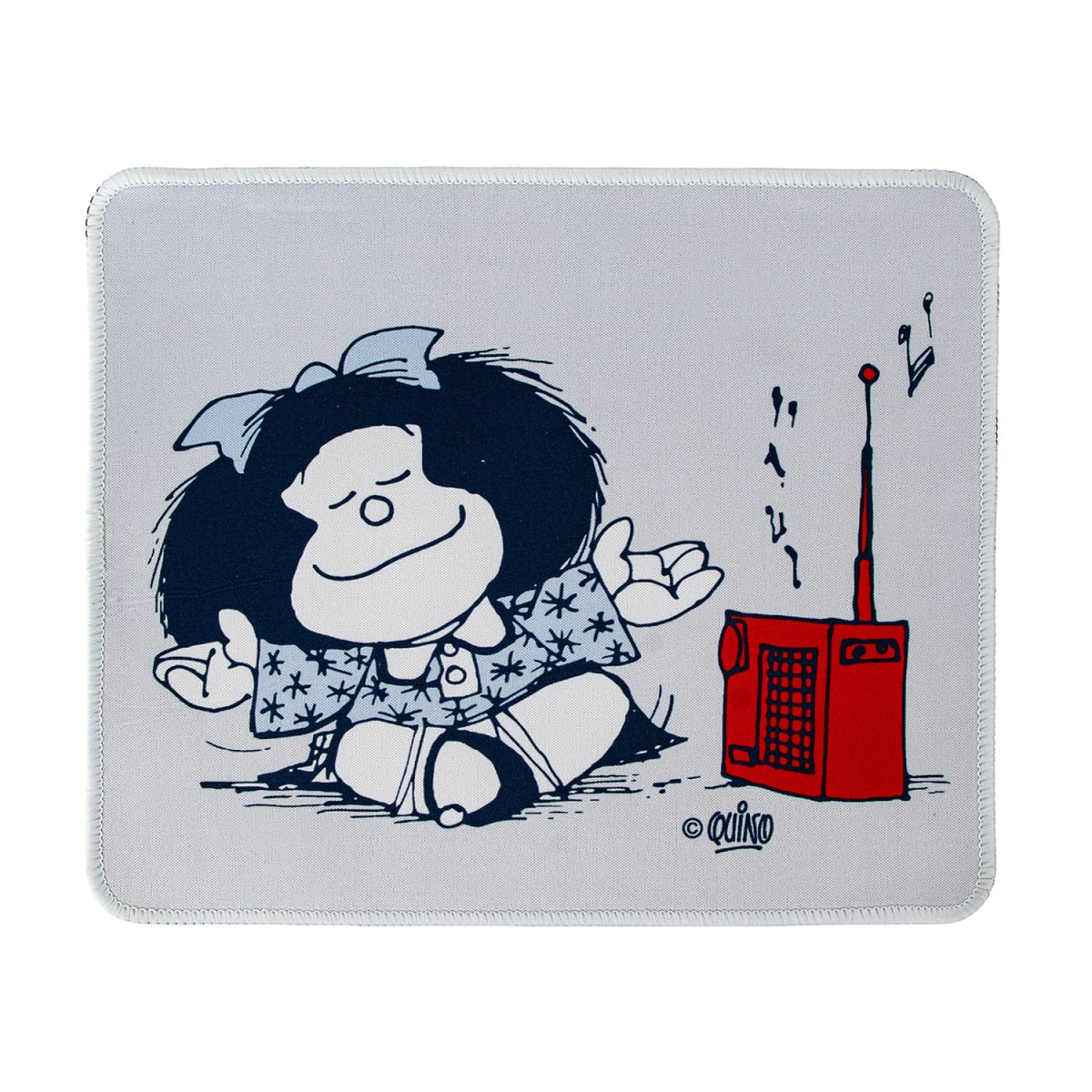Mouse Pad Desk Mafalda Azul Neopreno Antideslizante 24x20 CM 0