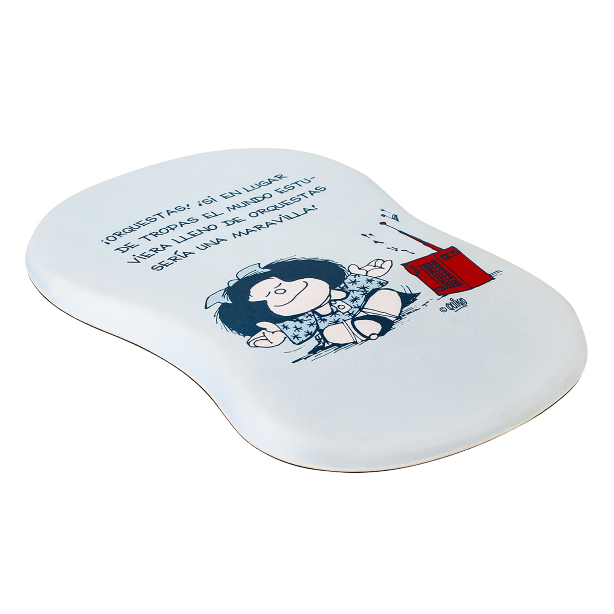 Mouse Pad Sponge Mafalda Azul Neopreno Antideslizante 20x30 CM2