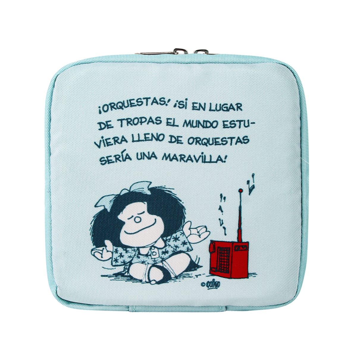 Estuche Organizador Mafalda Azul 16x16 CM 0