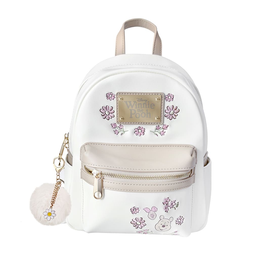 Mini Mochila Mujer Deluxe Winnie Pooh Disney Blanco 0