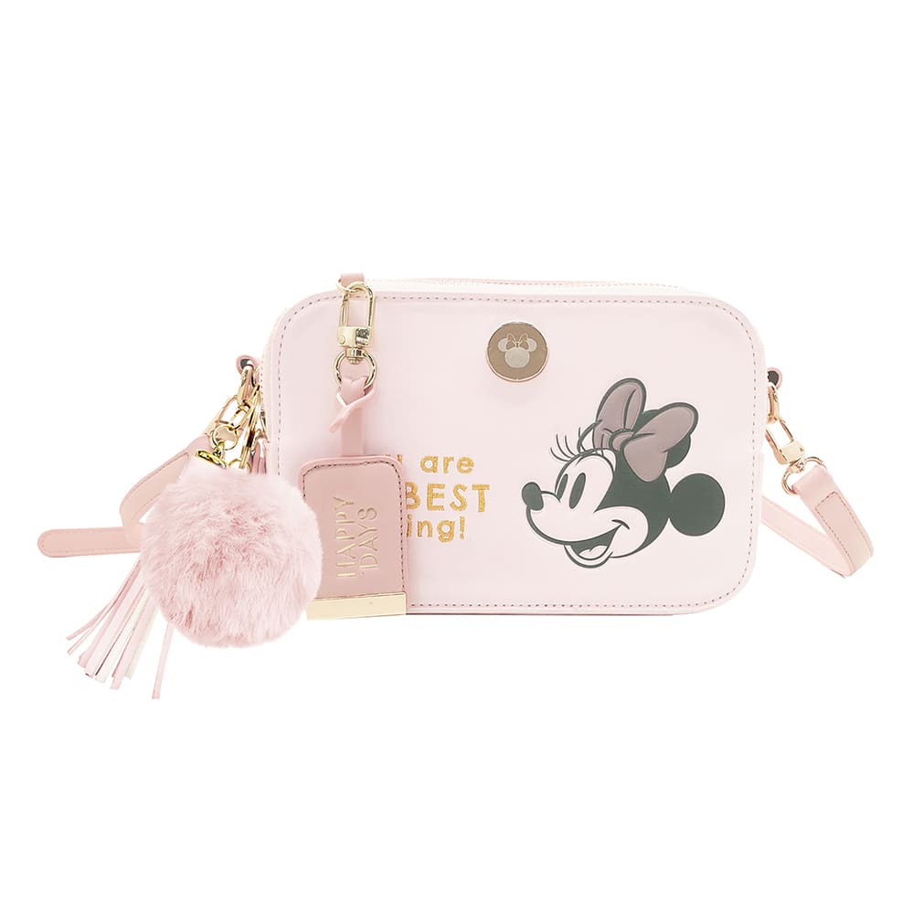 Morral Mujer Crossbody Deluxe Minnie Mouse Disney Rosado 0