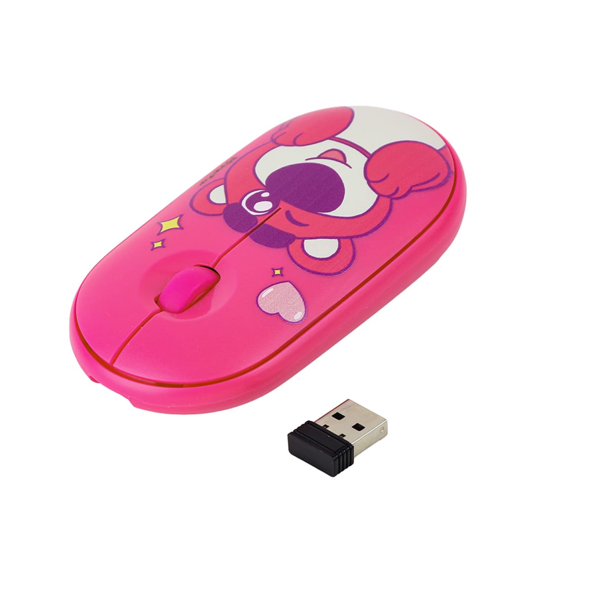 Mouse Inalambrico Lotso Toy Story Rosado3