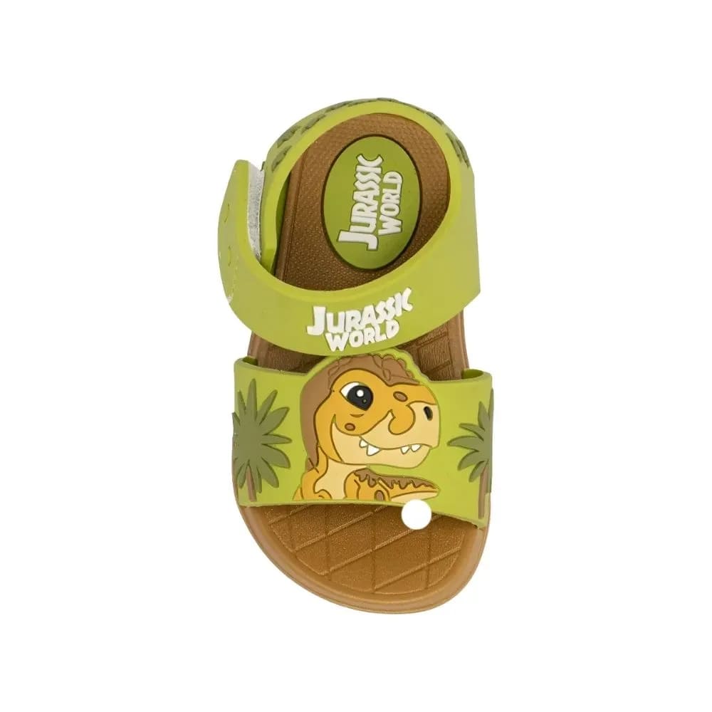 Sandalias Niño Playera Jurassic World Verde3