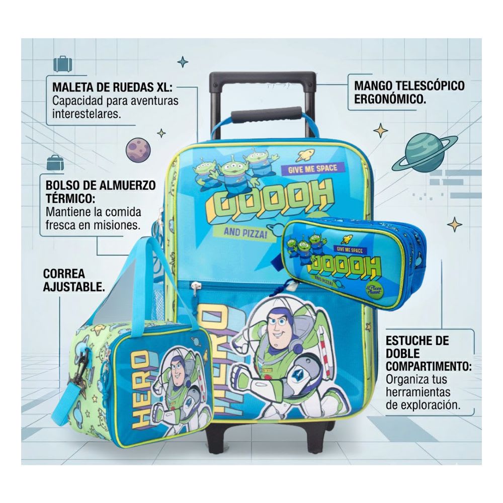 Pack Escolar Maleta Toy Story Buzz Lightyear Oficio2
