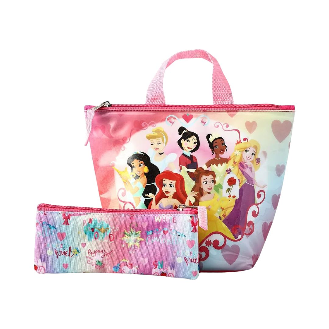 Pack Escolar Oficio Mochila Princesas Disney Rosado3