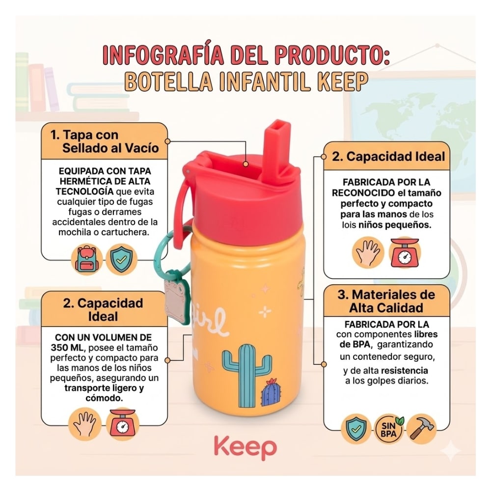 Botella Tomatodo Acero Termico Jessie Toy Story 5 con Cañita Keep 350ML2