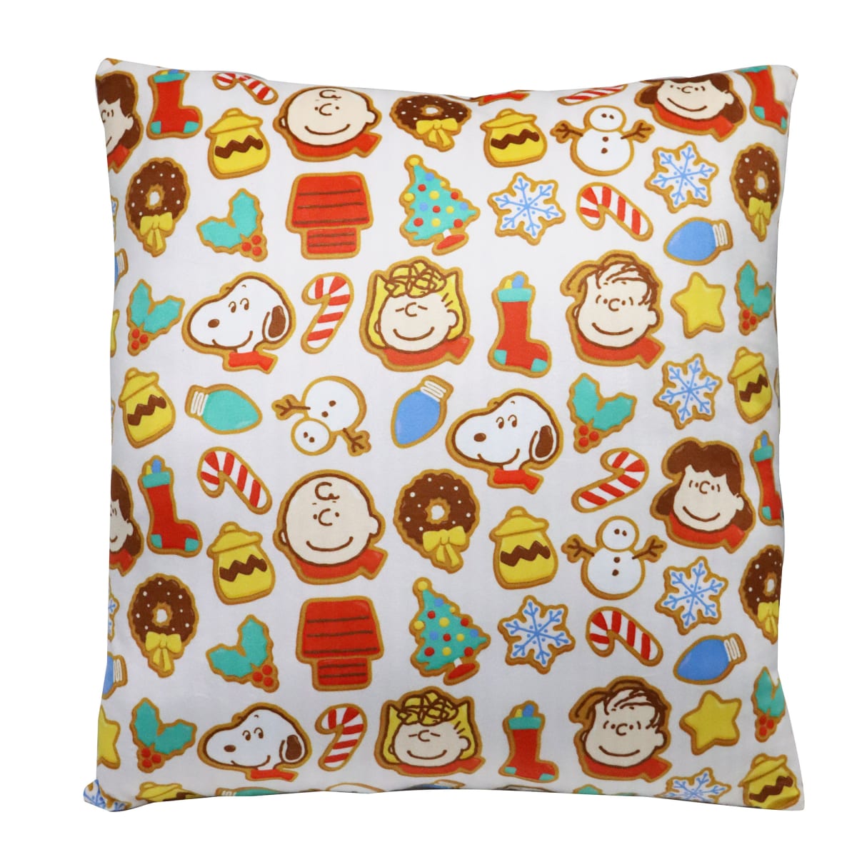 Cojin Almohada navideño decorativo Snoopy 40x40cm Multicolor 0
