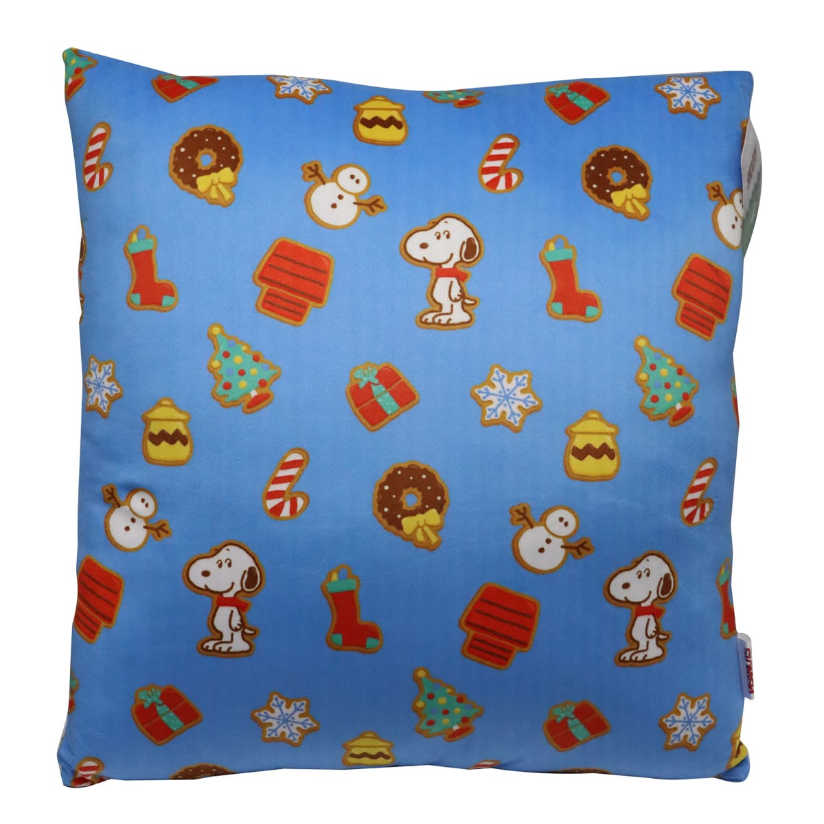 Cojin Almohada navideño decorativo Snoopy 40x40cm Celeste3