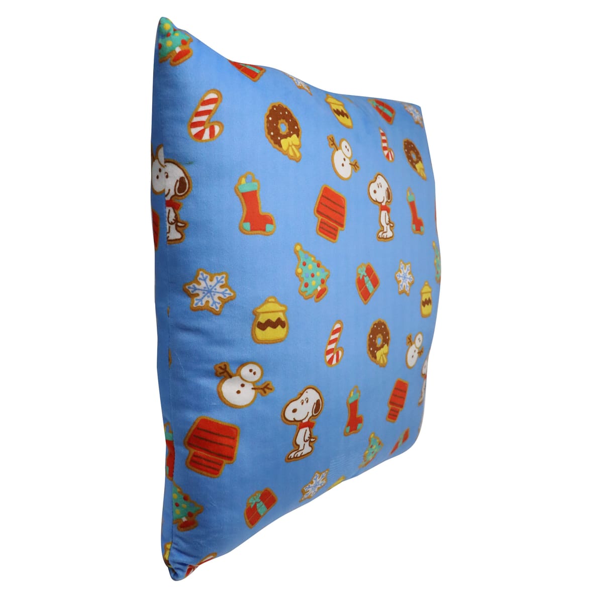Cojin Almohada navideño decorativo Snoopy 40x40cm Celeste2