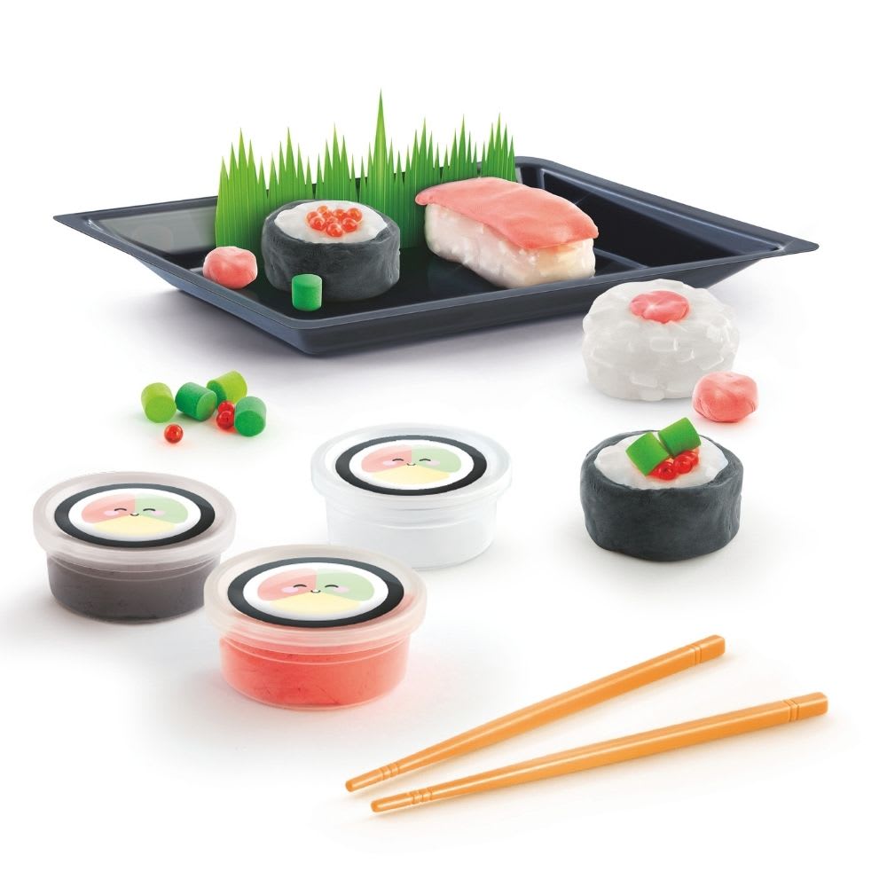 Kit de Sushi Slime con Accesorios Palitos Salsas Arroz Wasabi3