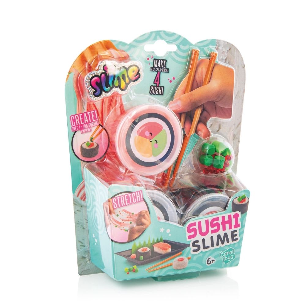 Kit de Sushi Slime con Accesorios Palitos Salsas Arroz Wasabi 0