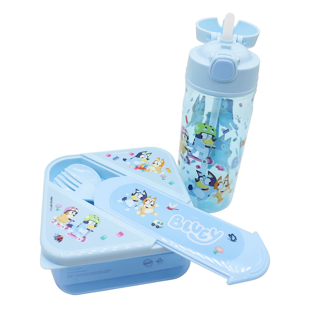 Tomatodo + taper + cubiertos Bluey 0