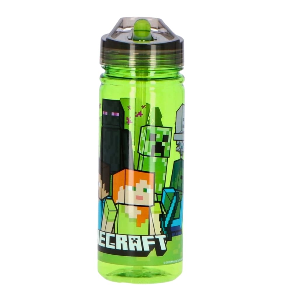 Pack Tomatodo 580 ml + Taper Lonchera + Cubiertos Minecraft modelo 43