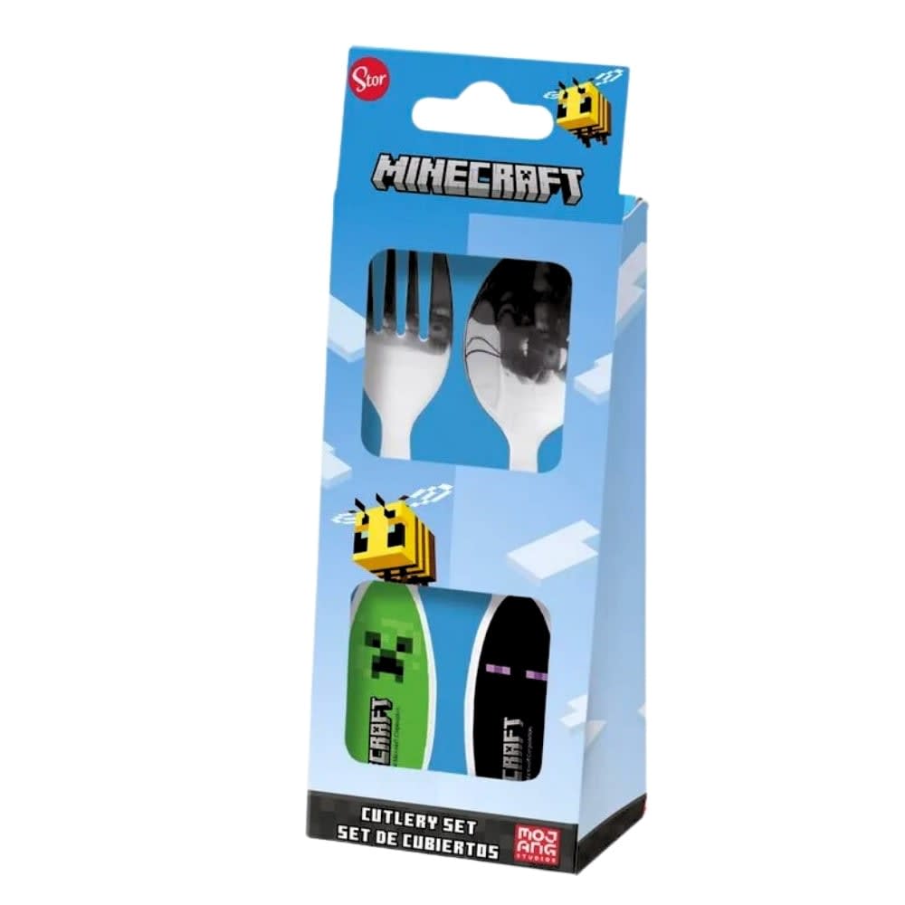 Pack Tomatodo 510 ml + Taper Lonchera + Cubiertos Minecraft modelo 24