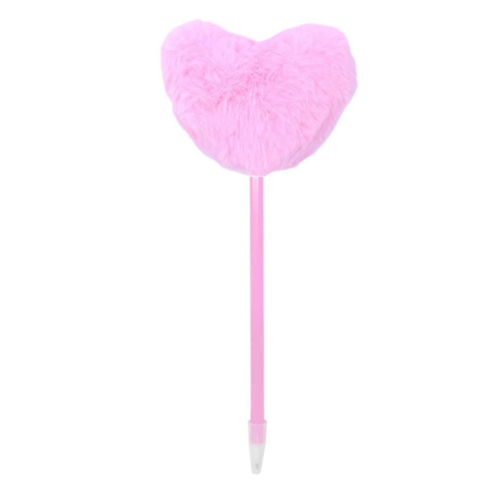 Lapicero Artesco Corazon Fluff Love Rosado 0