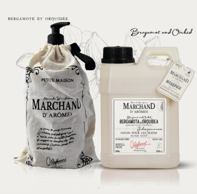 Botellón con bolsa más refill Bergamota & Orquídea