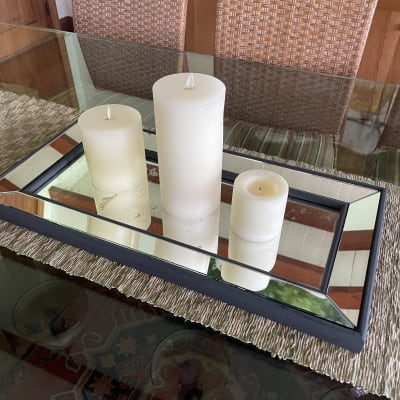 Bandeja espejo envejecida 30x60