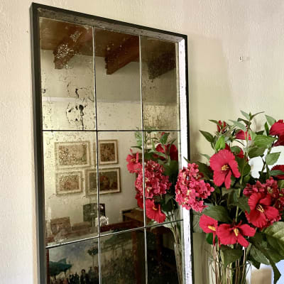 Espejo Marco Pirámide envejecido