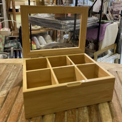 Caja Té bamboo