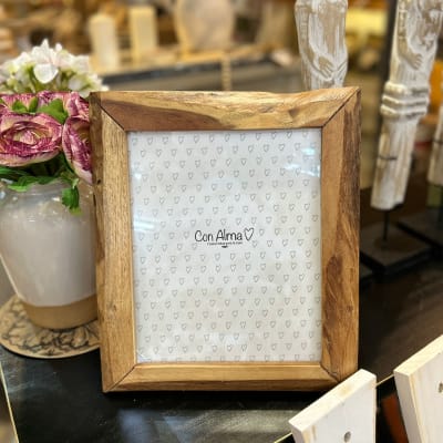 Porta retrato Madera vetada 27x31