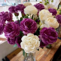 Flor Rosa y botón 0