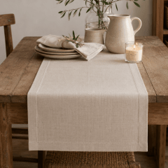 Camino mesa repelente Liso Beige