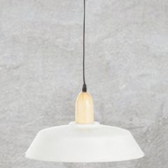 Lámpara metal blanca 1