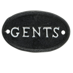 letrero gents