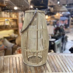 Porta Vela Bambú crudo Grande 0